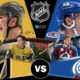 This poster shows NHL teams to represent the upcoming matchups.