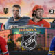 This poster shows NHL teams to represent the upcoming matchups.