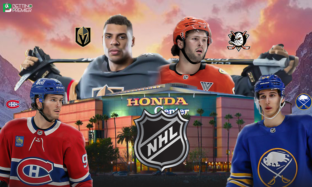 This poster shows NHL teams to represent the upcoming matchups.