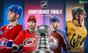 This poster shows NHL teams to represent the upcoming matchups.