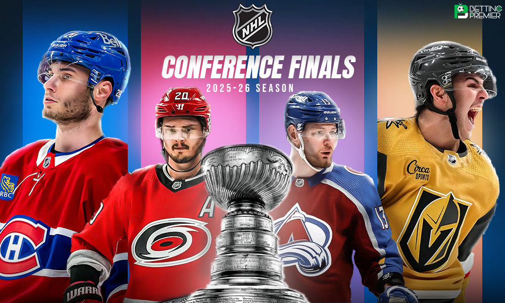 This poster shows NHL teams to represent the upcoming matchups.