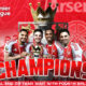 This poster commemorates Arsenal's fourth Premier League title, and they have won it 14 times in English football.