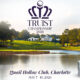 The image depicts the Truist Championship, with a group of top golfers competing on the course.