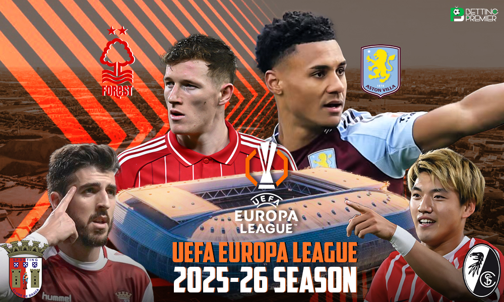 The poster features the clashes of the UEFA Europa League semi-finalists for the grand final stage.