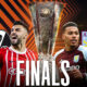 Poster showing the clash for the 2026 UEFA Europa League Final between Aston Villa and SC Freiburg in Istanbul.