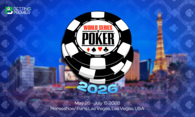 This poster represents a poker game for the upcoming World Series of Poker in May 2026.