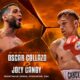 This poster features boxers promoting the Oscar Collazo vs. Joey Canoy fight.