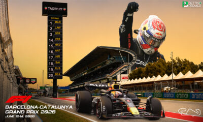 This poster indicates that the F1 Barcelona-Catalunya Grand Prix 2026 will feature clashes between top drivers on the track.