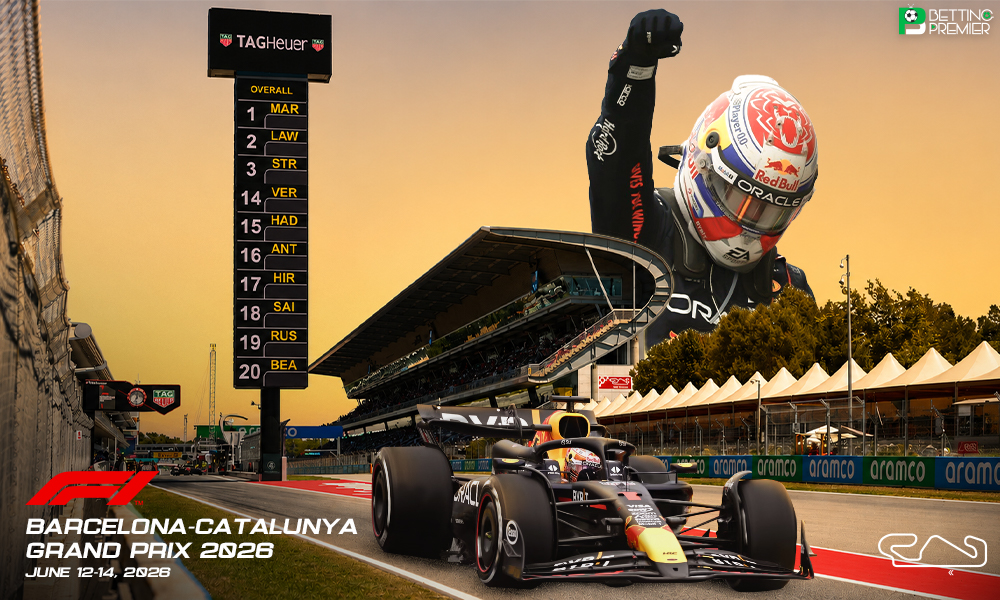 This poster indicates that the F1 Barcelona-Catalunya Grand Prix 2026 will feature clashes between top drivers on the track.