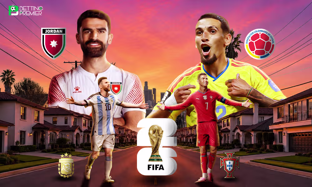This poster shows FIFA teams to represent upcoming matchups.