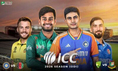 This poster shows ICC teams to represent upcoming matchups.