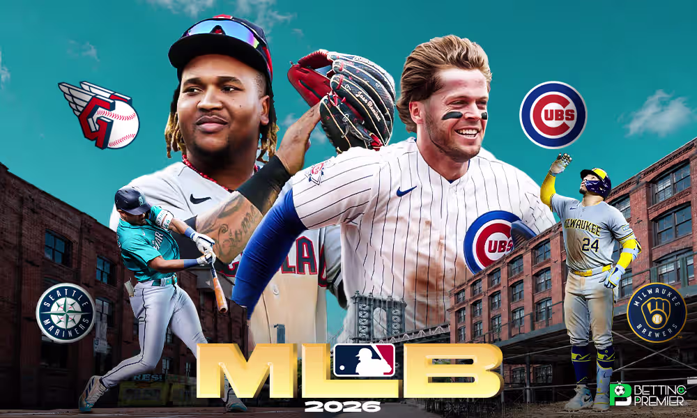 This poster shows MLB teams to represent the upcoming matchups.