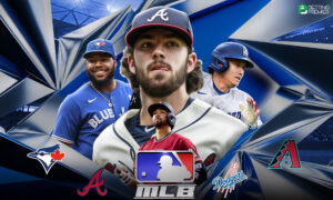 This poster shows MLB teams to represent the upcoming matchups.