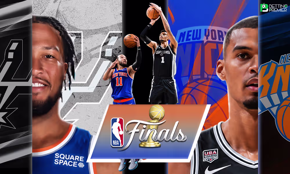 This poster shows NBA teams to represent upcoming matchups.