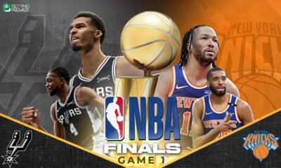 This poster shows NBA teams to represent upcoming matchups.