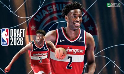The poster represents that the 2026 NBA Draft will open a young talent auction for basketball competition.