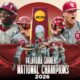 This poster shows Oklahoma celebrating its win in the College World Series final.