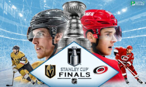This poster shows NHL teams to represent the upcoming matchups.