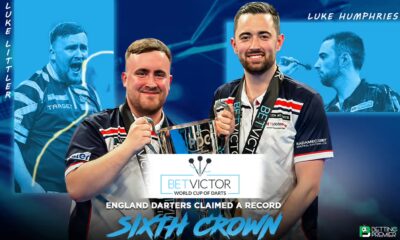 The poster celebrates England’s first-time pairing, which claimed a record sixth World Cup crown.