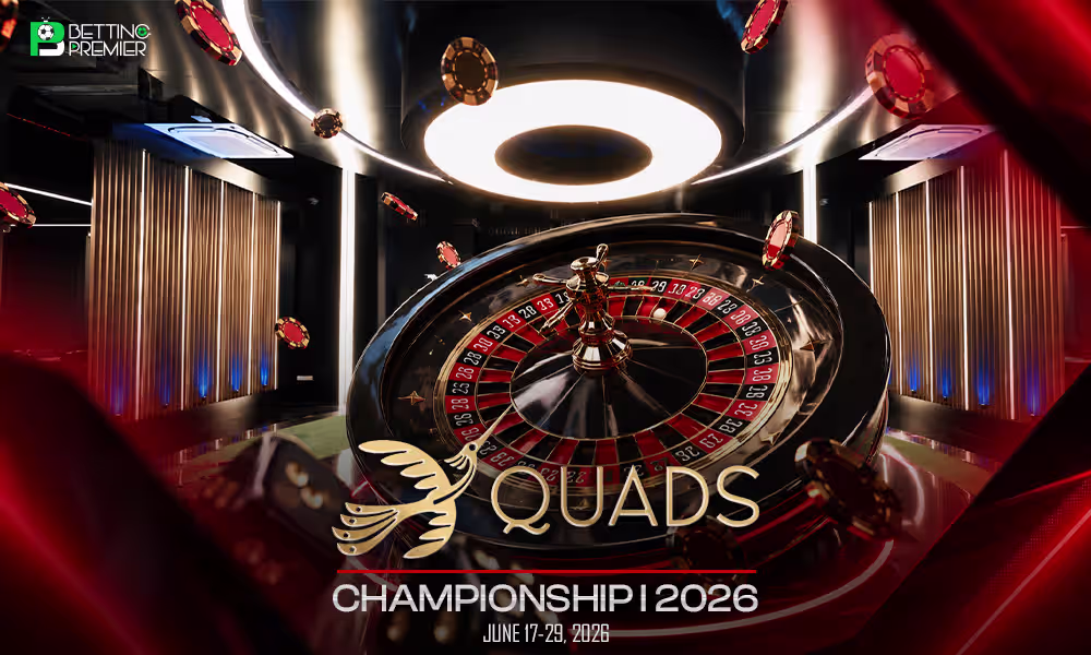 This image represents the Quads Poker Championship in 2026, which will feature the top players to crown a champion.