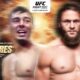 The poster denotes a UFC Fight Night featuring Fiziev and Torres for the lightweight title.