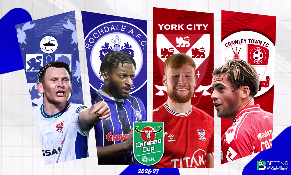 This poster indicates that the Carabao Cup 2026-27 will feature several notable clubs competing in the new season.