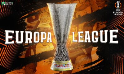The poster features the UEFA Europa League 2026-27 start and streaming options, along with venue details.