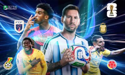 This poster shows FIFA teams to represent upcoming matchups.
