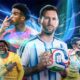 This poster shows FIFA teams to represent upcoming matchups.