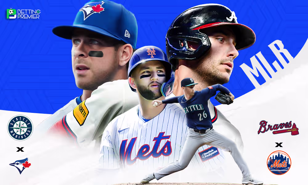 This poster shows MLB teams to represent the upcoming matchups.