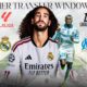 This poster represents a major football transfer in the Summer Transfer Window 2026 for the leagues.