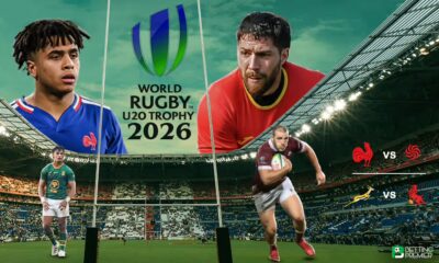 The poster defines the top teams clashing in the group stage of the World Rugby U20 Championship.