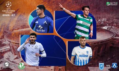This poster denotes that the UEFA Champions League 2026-27 will feature top-tier clubs in the second leg of the second qualifying round.