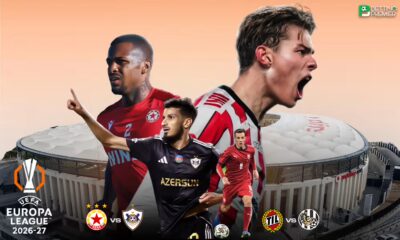 This poster denotes that the UEFA Europa League 2026-27 will feature the 2nd qualifying round with top-tier clashes.