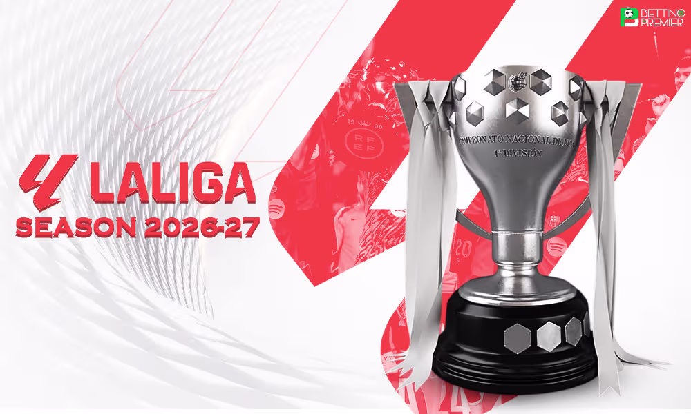 This poster contains the La Liga 2026-27 logo with exciting new season dates.