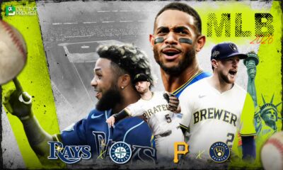 This poster shows MLB teams to represent the upcoming matchups.