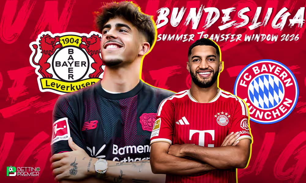 The poster features the highly paid players and their transferred clubs in this Bundesliga season.