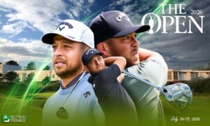 This poster denotes that the Open Championship 2026 will feature an elite group of golfers competing on the field.