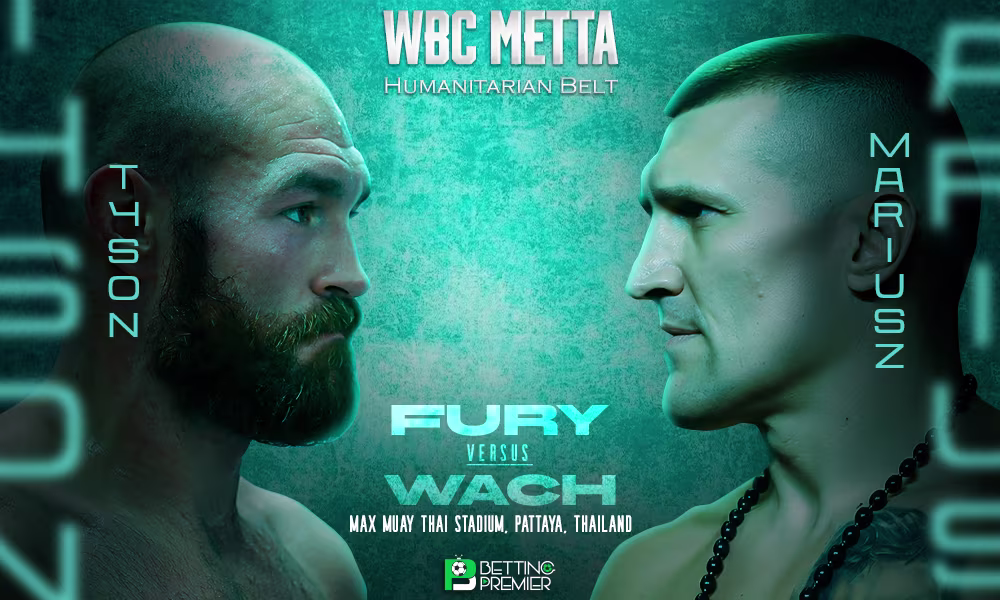 The poster delivers the Heavyweight clash between Fury vs Wach in Pattaya, Thailand.