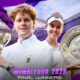 This poster features the 2026 Wimbledon champions, who competed in both the men's singles and women's singles events.