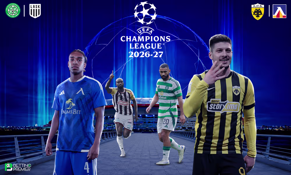 This image denotes that the UEFA Champions League 2026-27 will feature dominant club clashes in the play-off rounds.