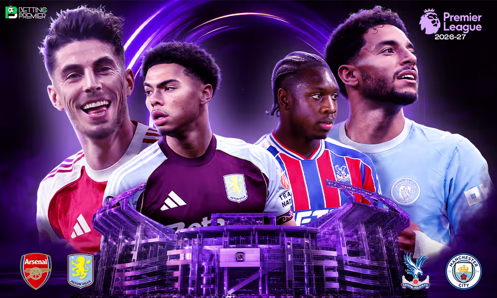 This poster shows Premier League 2026-27 teams to represent the upcoming matchups.