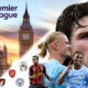 The image depicts the Premier League 2026-27 season featuring top-tier club clashes on the turf.