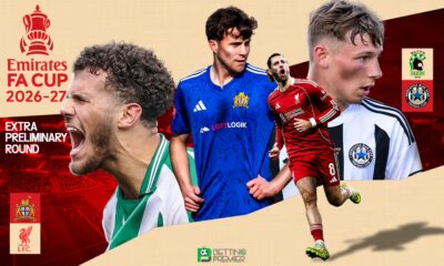 The poster features the selected top 4 teams from the overall 219 ties in the FA Cup Extra Preliminary Round.
