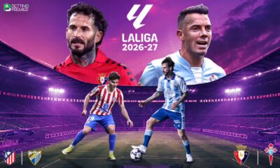 This poster shows La Liga 2026-27 teams to represent the upcoming matchups.