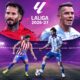 This poster shows La Liga 2026-27 teams to represent the upcoming matchups.