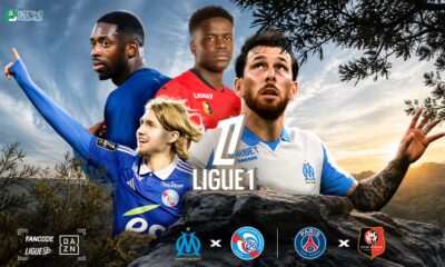 The poster features the top team clashes in Matchday 1 of the Ligue 1 2026-27 season.