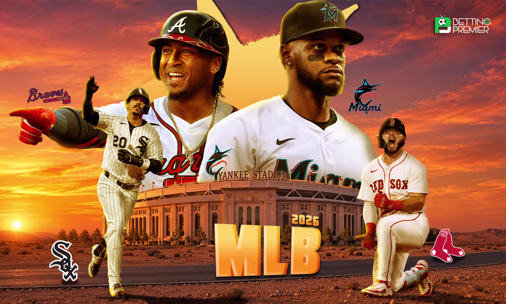 This poster shows MLB teams to represent the upcoming matchups.