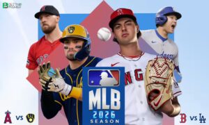 This poster shows MLB teams to represent the upcoming matchups.