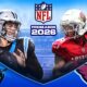 This poster denotes the NFL 2026-27 season will begin with preseason clashes between the teams in stadium performances.